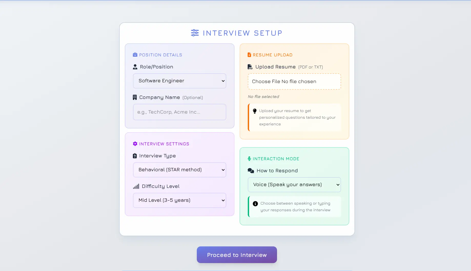 Deepgram Mock Interviewer